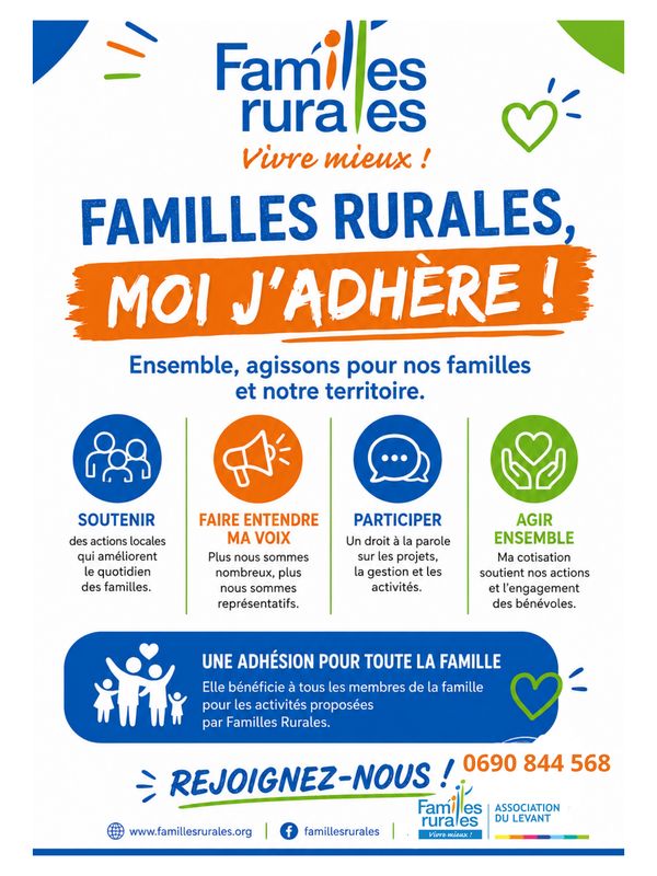 Photo 2 de ASSOCIATION FAMILLES RURALES DU LEVANT